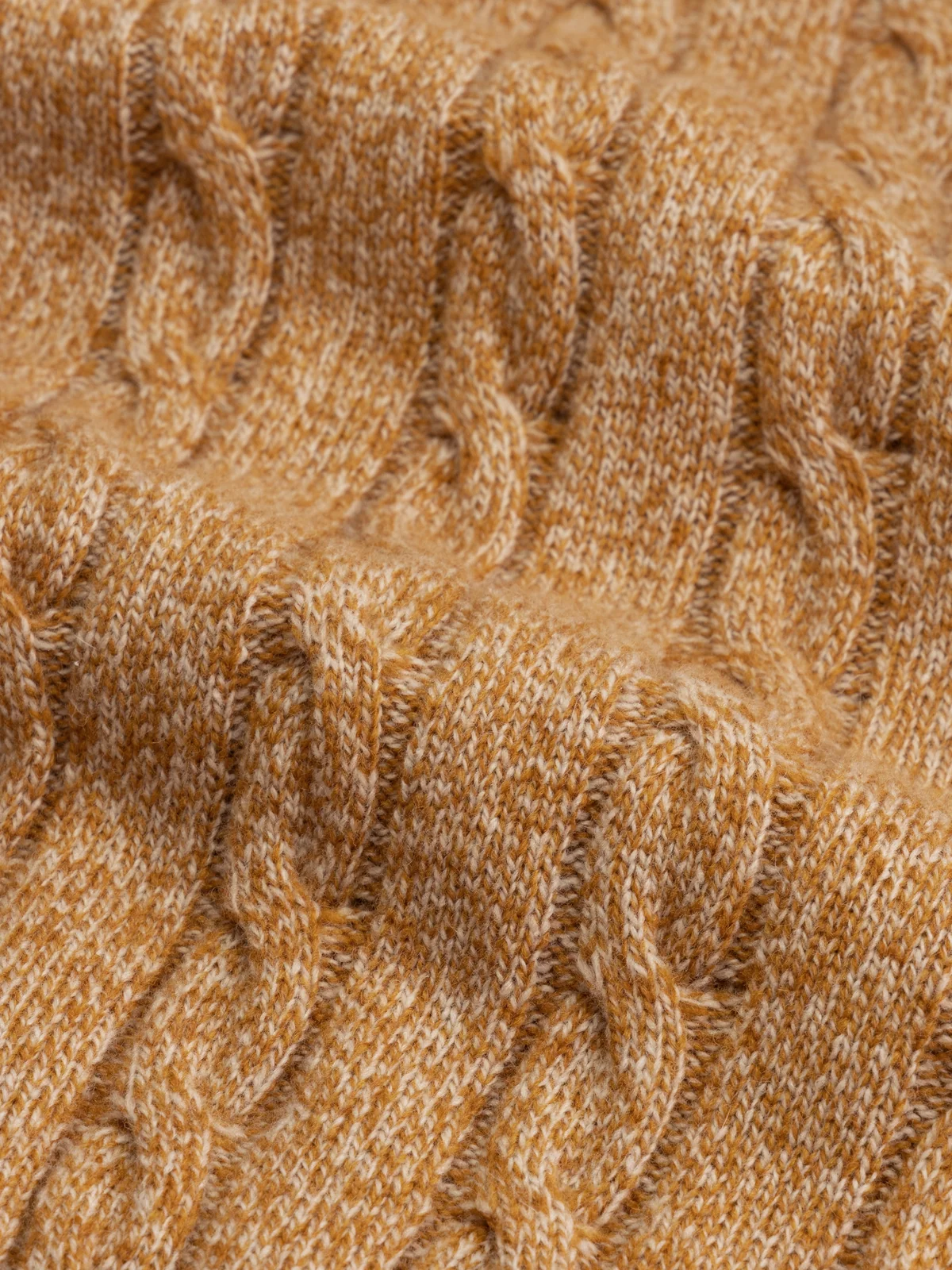 Dolcevita Cable Knit Sweater Gold - Image 6