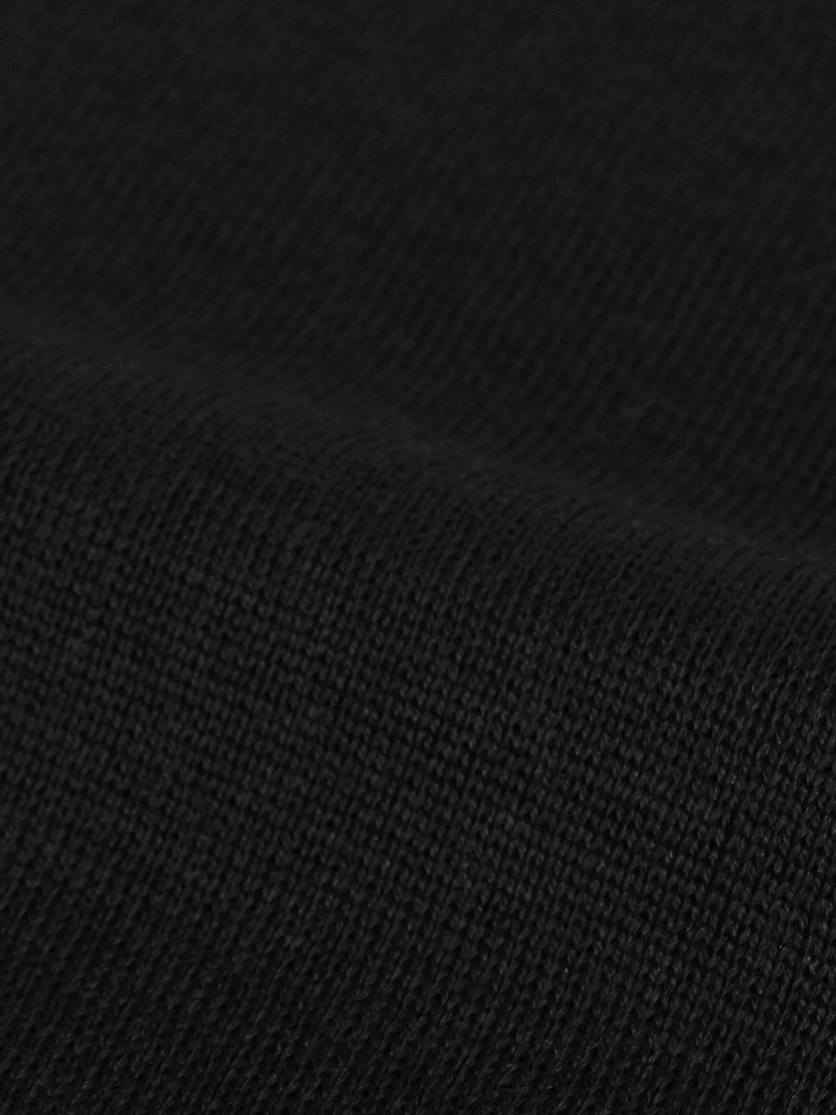 Extrafine Merino Knitted Shirt Black - Image 4