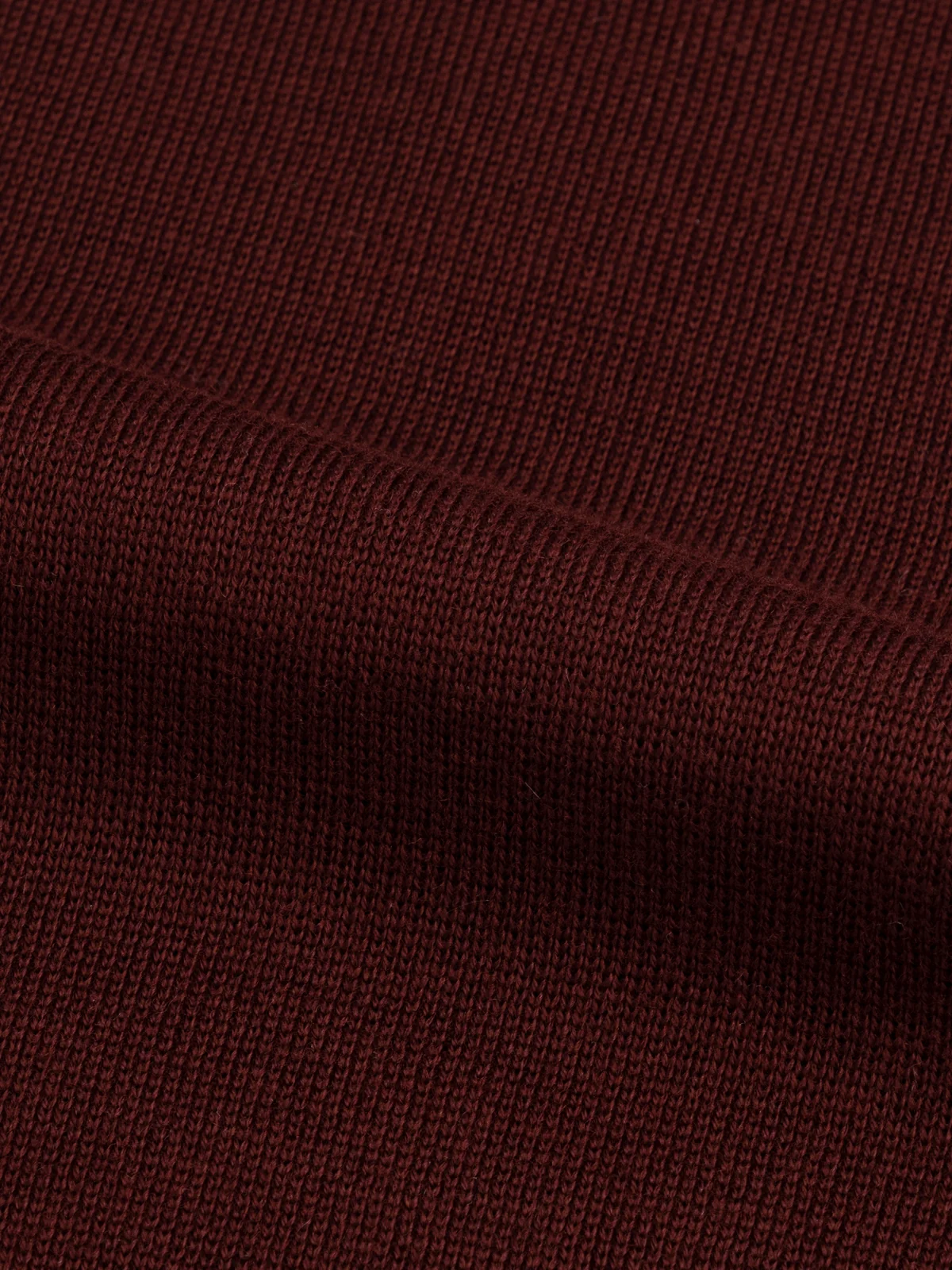 Extrafine Merino Knitted Shirt Burgundy - Image 5