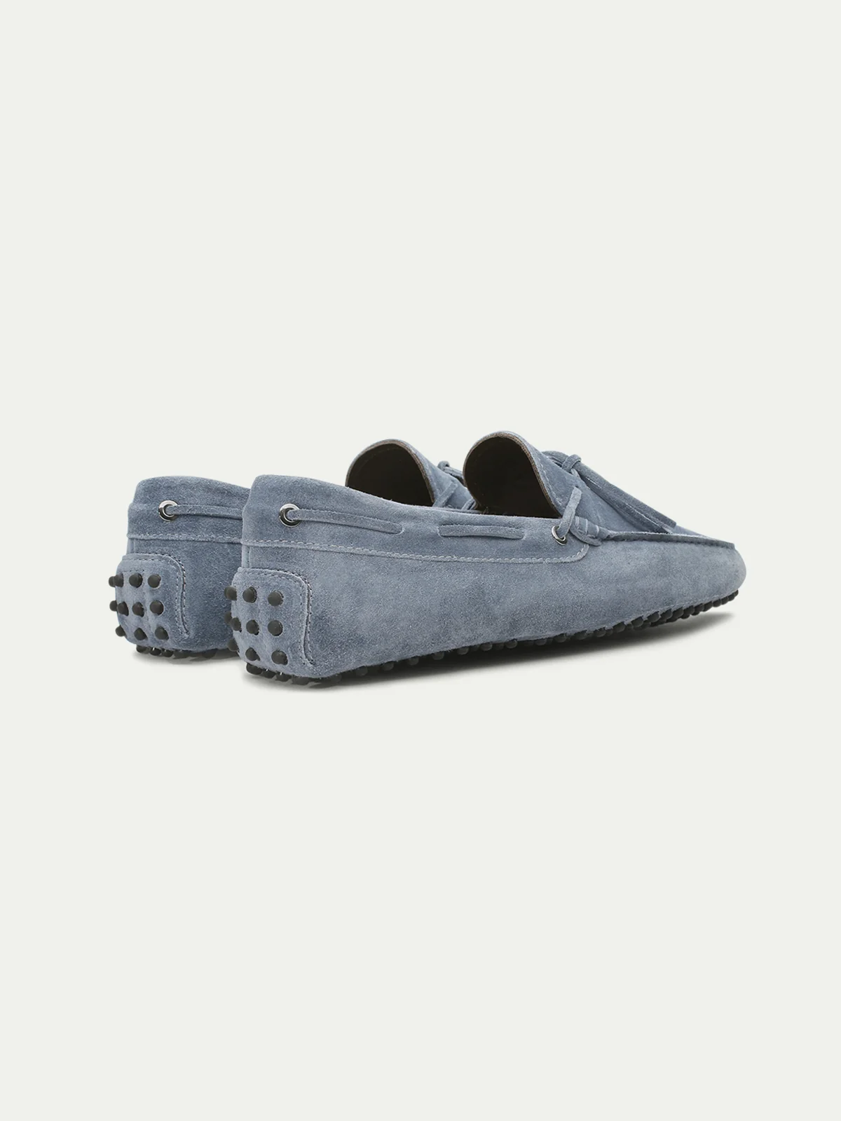 Light Blue Suede Driving Shoes - Image 3