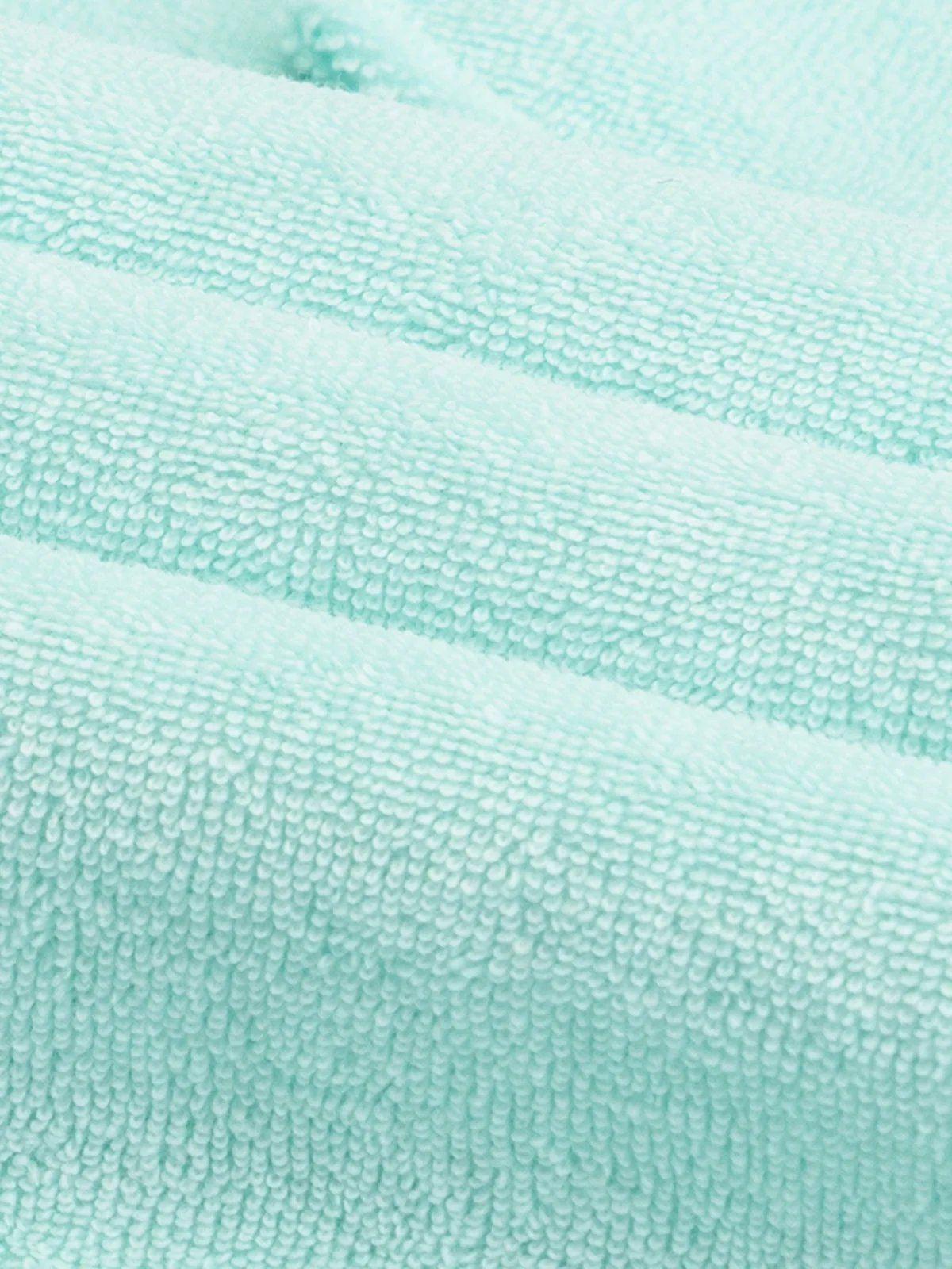 Mint Terry Towelling Polo Shirt - Image 5