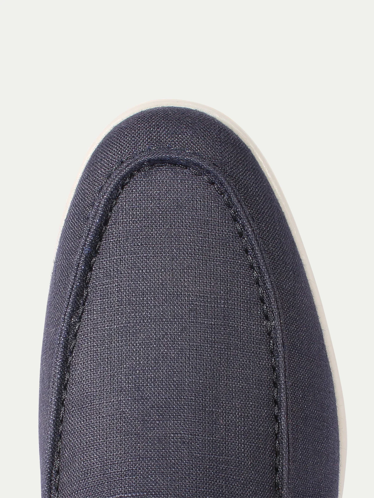 Navy Linen City Loafer - Image 4