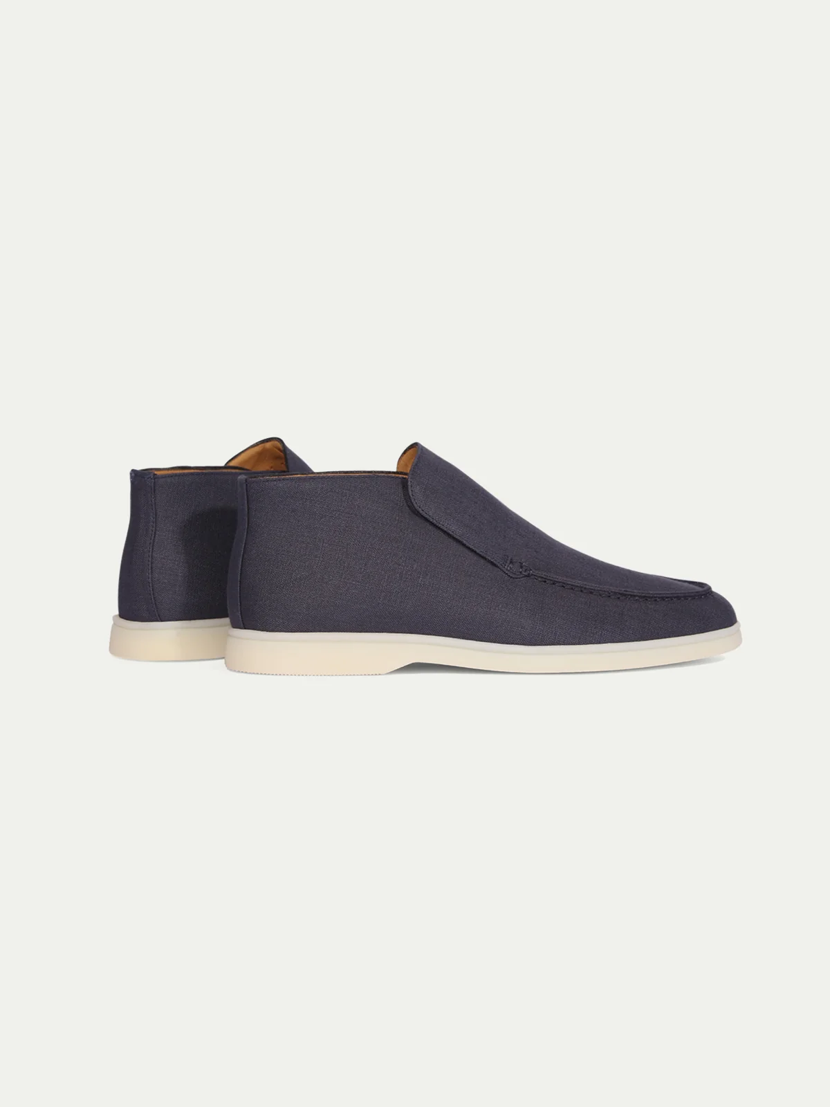Navy Linen City Loafer - Image 5