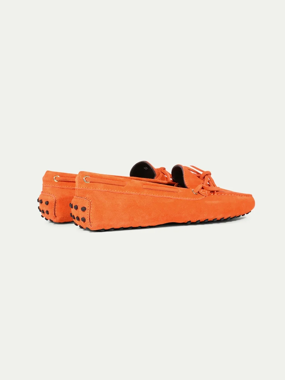Orange Suede Driving Shoes - Image 3
